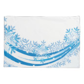 ホリデースノーフレークスピローケース 枕カバー (裏面)