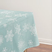 ホリデースノーフレークスメリークリスマス テーブルクロス (インサイチュ)