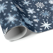 ホリデースノーフレークスラッピング紙 ラッピングペーパー (ロールコーナー)