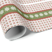 ホリデースノーフレークパターンウィンターデザイン ラッピングペーパー (ロールコーナー)