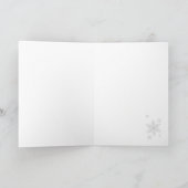 ホリデースノーフレーク王室のブルーカード シーズンカード (内部)