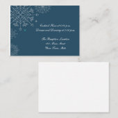 ホリデースノーフレーク エンクロージャーカード (正面/裏面)