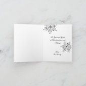 ホリデースノーフレーク シーズンカード (内部)