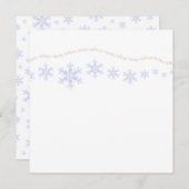 ホリデースノーフレーク シーズンカード (正面/裏面)