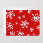 ホリデースノーフレーク シーズンポストカード (正面/裏面)