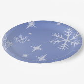 ホリデースノーフレーク ペーパープレート (アングル)