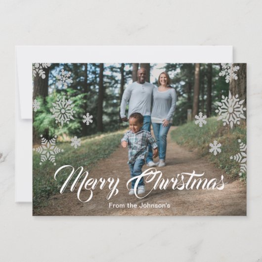 ホリデースノーフレーク 案内状 (正面)