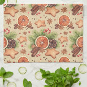 ホリデースパイスキッチンタオル キッチンタオル (折り畳み)