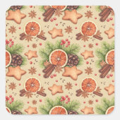 ホリデースパイスステッカー スクエアシール (正面)