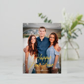 ホリデースパークスFOILハッピーニューイヤーカードポストカード 箔シーズンポストカード (立ち正面)