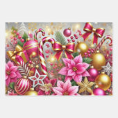 ホリデースパークルエレガントラッピング紙 ラッピングペーパーシート (正面)