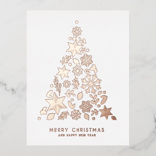 ホリデースパークルポストカード 箔シーズンポストカード (正面)