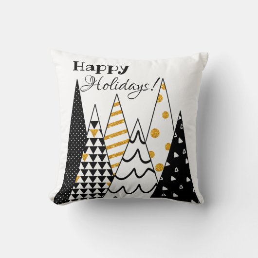 「ホリデースパークル」クリスマス装飾用クッション クッション (正面)