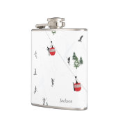 ホリデースパーソナライズされたキーリフト フラスク (左)