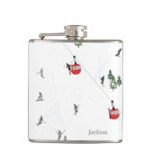 ホリデースパーソナライズされたキーリフト フラスク (正面)