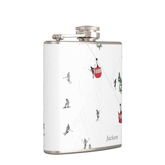 ホリデースパーソナライズされたキーリフト フラスク (右)
