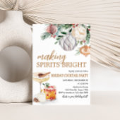 ホリデースピリッツ明るいカクテルクリスマスパーティー 招待状