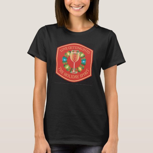 ホリデースピリットにどハマり Tシャツ (正面)