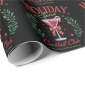 ホリデースピリットカクテルクラブクリスマスパーティー ラッピングペーパー (ロールコーナー)