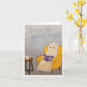 ホリデースピリットクリスマス幽霊カード カード (黄色い花)