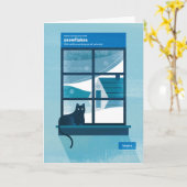 ホリデースピリットグリーティングカードを再キャプチャー カード (黄色い花)