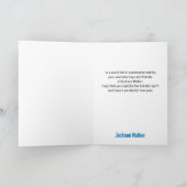 ホリデースピリットグリーティングカードを再キャプチャー カード (内部)