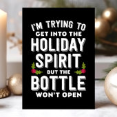 ホリデースピリットボトルに入ろうおもしろい シーズンカード