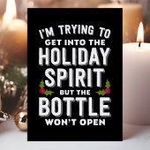 ホリデースピリットボトルに入ろうおもしろい シーズンカード