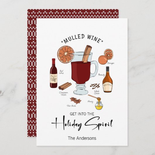 ホリデースピリットミュールワインホリデーカード シーズンカード (正面/裏面)