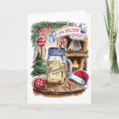 ホリデースピリットムーンシャインクリスマスカード シーズンカード (正面)