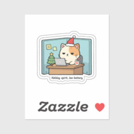 ホリデースピリット ローバッテリーの猫ステッカー シール