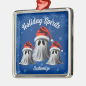 ホリデースピリツブルー メタルオーナメント (左)