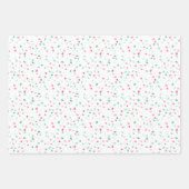 ホリデースプリンクルラッピング紙フラットシートトリオ ラッピングペーパーシート (正面3)