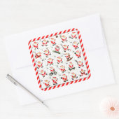 ホリデースポーツカウントダウン スクエアシール (封筒)