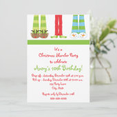 ホリデースランバーパーティの招待状 招待状 (スタンド正面)