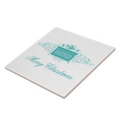 ホリデースワーズプレゼントタイル、アクア タイル (側面)