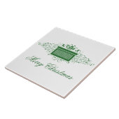 ホリデースワーズプレゼントタイル、緑 タイル (側面)