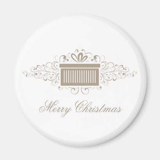 ホリデースワーズプレゼントマグネット、ラテ マグネット (正面)