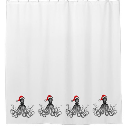 ホリデース航海のテームパンクタコスヴィンテージクラーケン  シャワーカーテン (正面)
