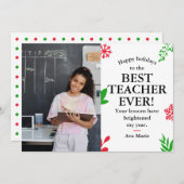 ホリデーズウィズト先生 シーズンカード (正面/裏面)