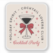 ホリデーズカクテルパーティーコケット弓の美学 シール (正面)