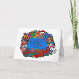 ホリデーズカードの喜びでいっぱいになる カード