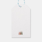 ホリデーズギフトラベルボホーハウスパーソナライズされた ギフトタグ (裏面)