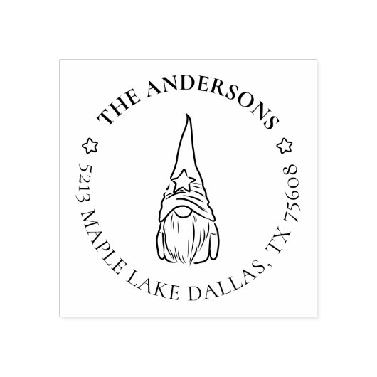 ホリデーズクリスマス格言ファミリー差出人住所 ラバースタンプ (インプリント)