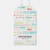 ホリデーズシーズンタイポグラフィ ギフトタグ (裏面)