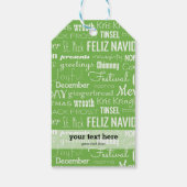 ホリデーズシーズンタイポグラフィ ギフトタグ (裏面)