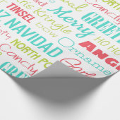 ホリデーズシーズンタイポグラフィ ラッピングペーパー (角)