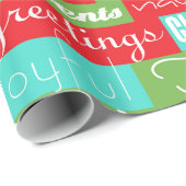 ホリデーズシーズンタイポグラフィ ラッピングペーパー (ロールコーナー)