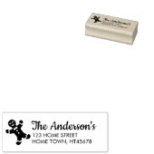 ホリデーズジンジャーブレッドマン差出人住所 ラバースタンプ (押印)