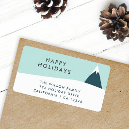 ホリデーズスノーマウンテン | Scandi差出人住所 ラベル